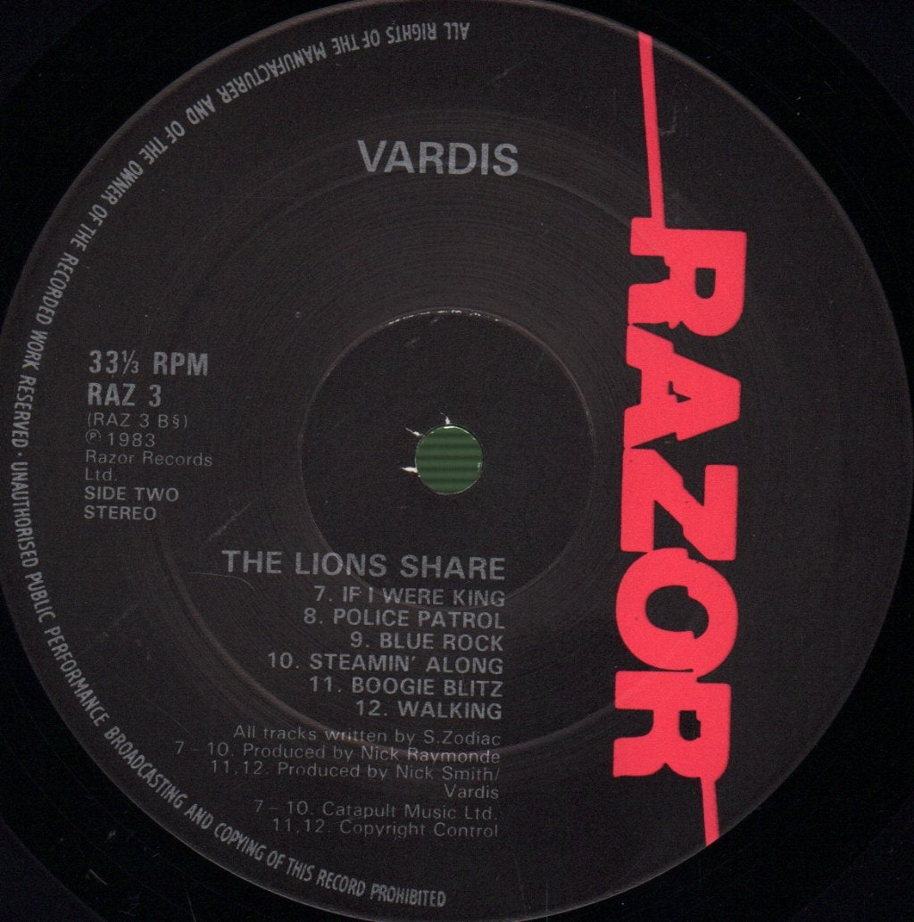 Vardis - Lions Share - Lp