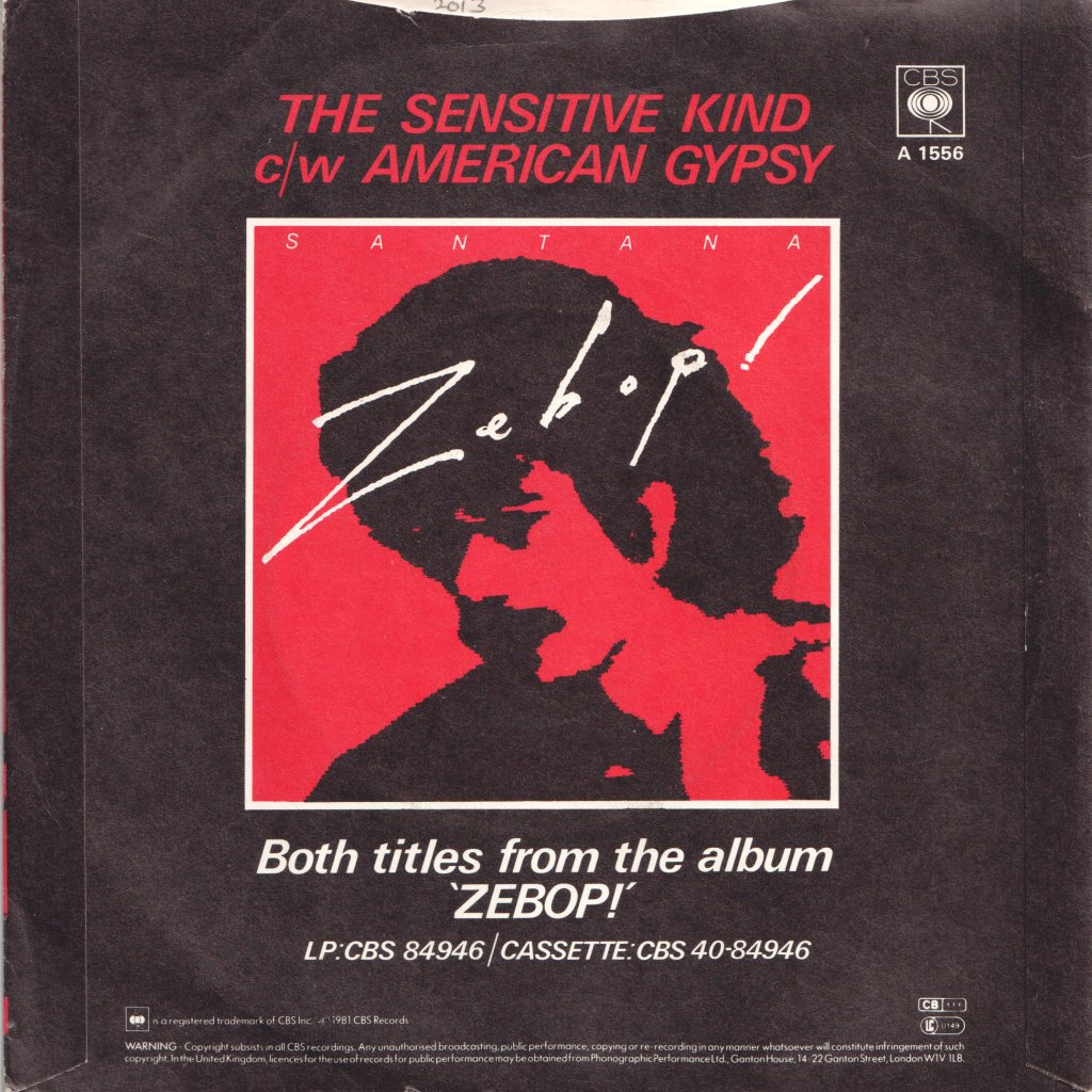 Santana - Sensitive Kind - 7 Inch