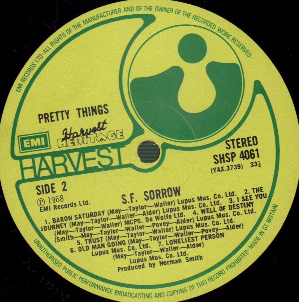 Pretty Things - S.F. Sorrow / Parachute - Double Lp