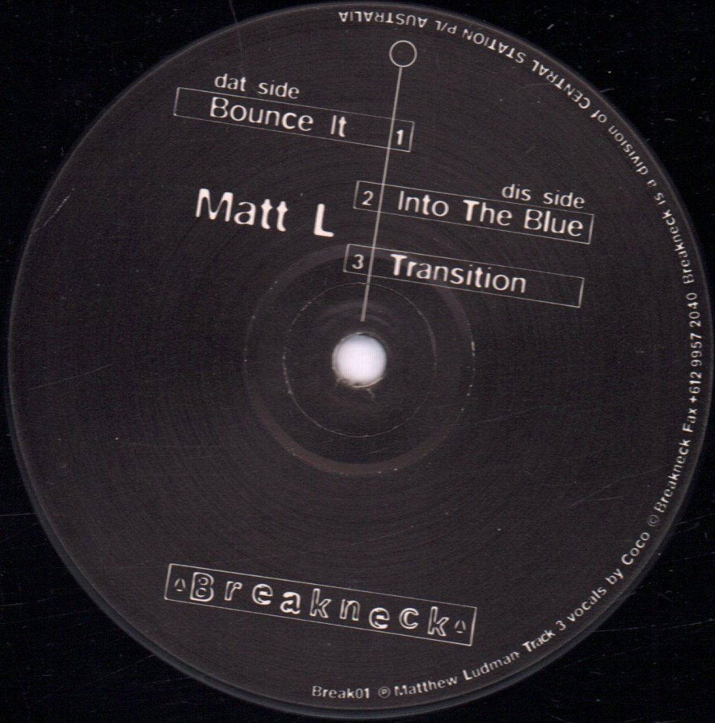 Matt L - Bounce It - 12 Inch