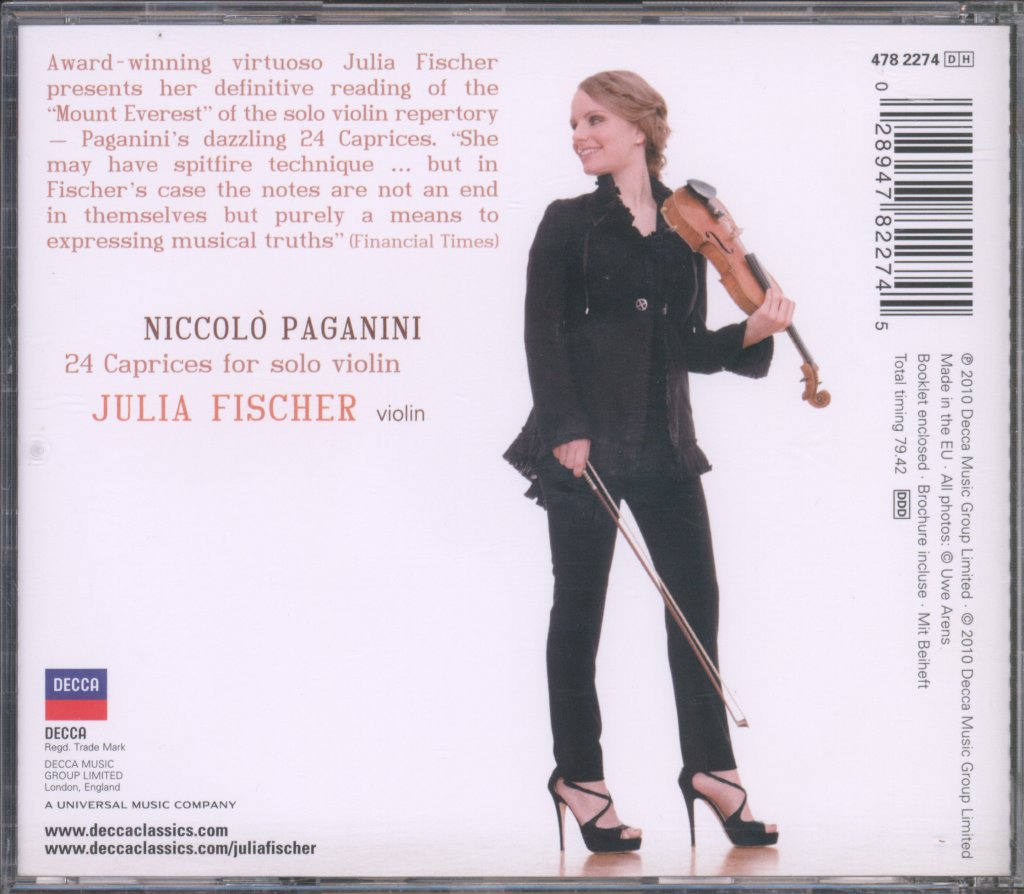 Julia Fischer - Paganini - 24 Caprices - Cd