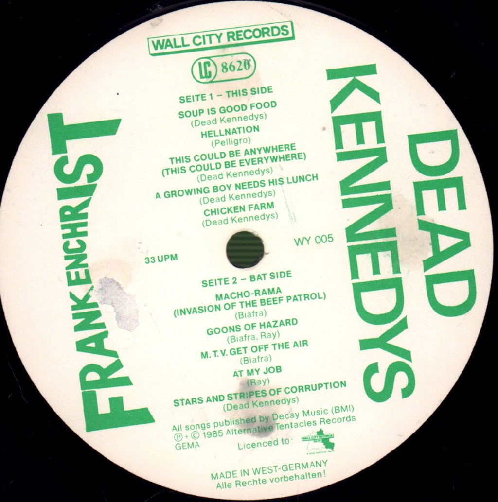Dead Kennedys - Frankenchrist - Lp