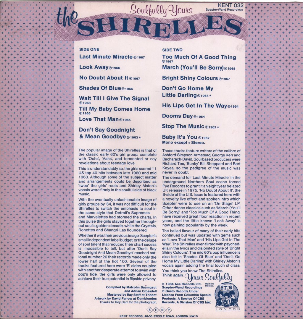 Shirelles - Soulfully Yours - Lp