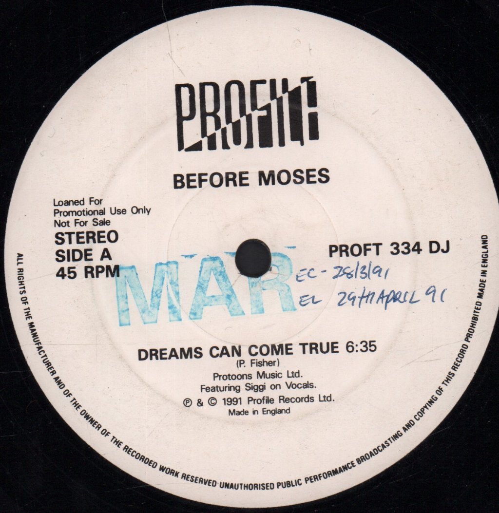 Before Moses - Dreams Can Come True - 12 Inch
