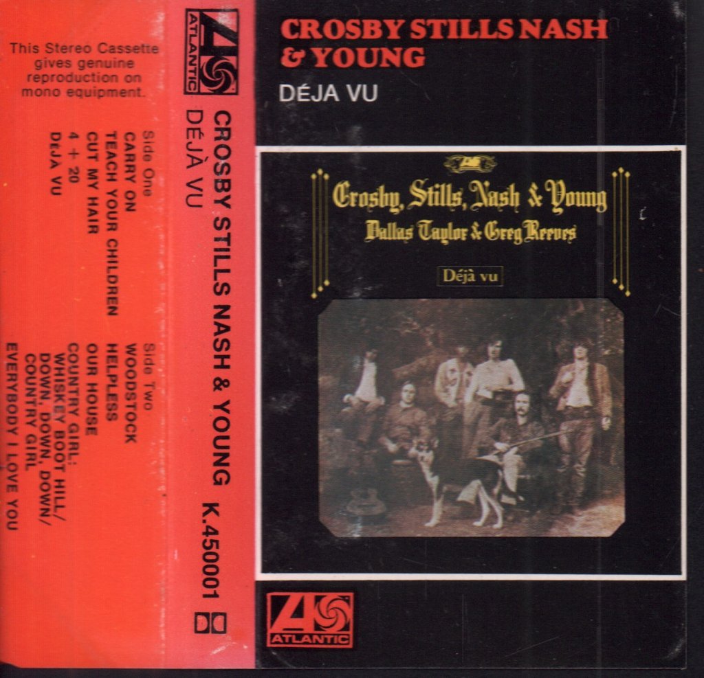 Crosby, Stills, Nash & Young - Déjà Vu - Cassette