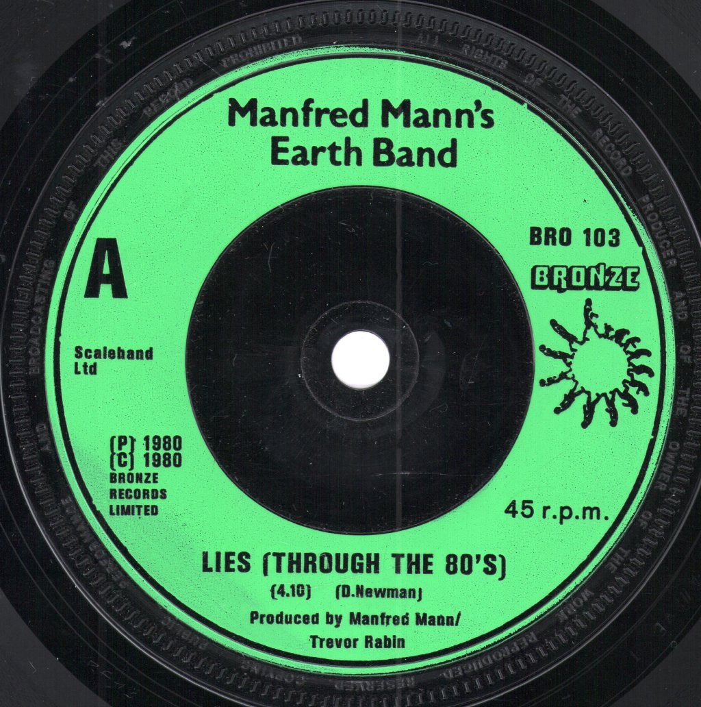 Manfred Mann's Earth Band - Lies - 7 Inch