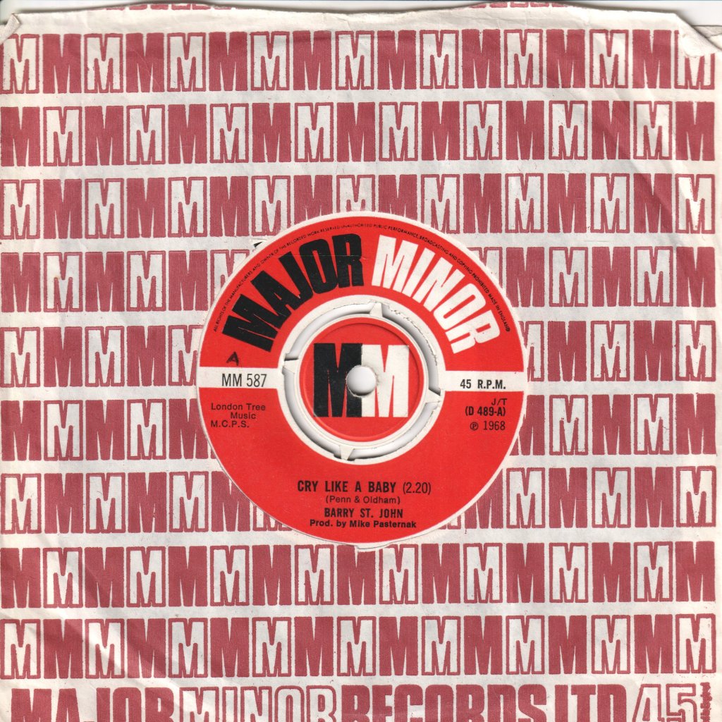 Barry St.john - Cry Like A Baby - 7 Inch