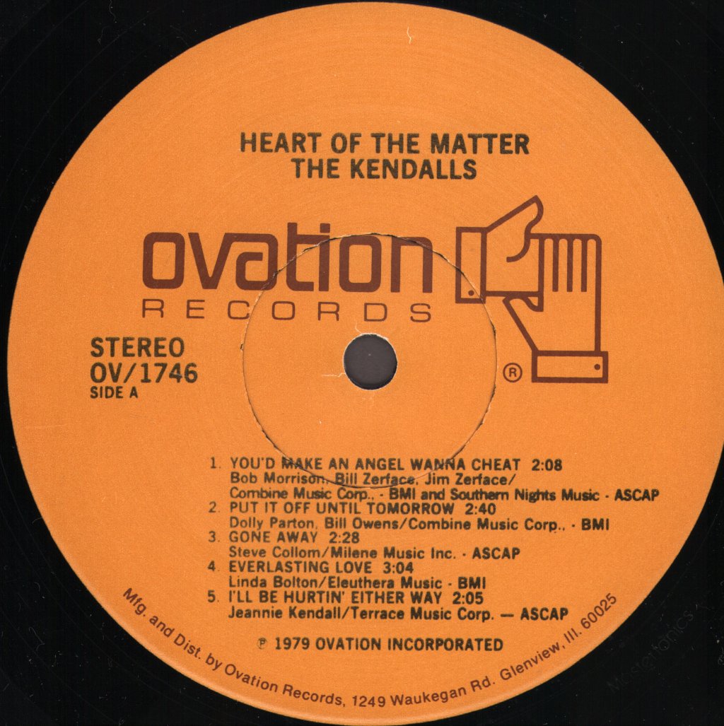 Kendalls - Heart Of The Matter - Lp