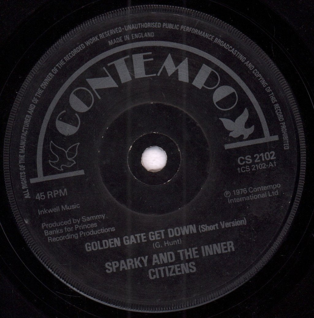 Sparky And The Inner Citizens - Golden Gate Get Down - 7 Inch