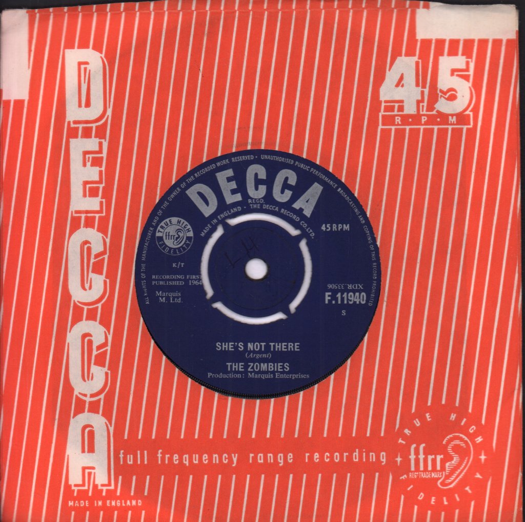 Zombies - She's Not There - 7 Inch