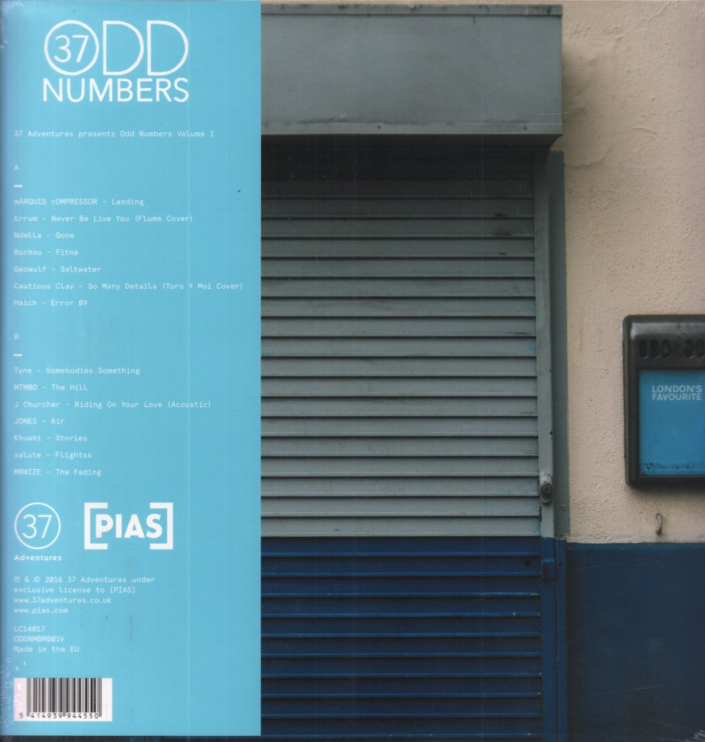 Various Artists - 37 Adventures Presents Odd Numbers Volume 1 - Lp