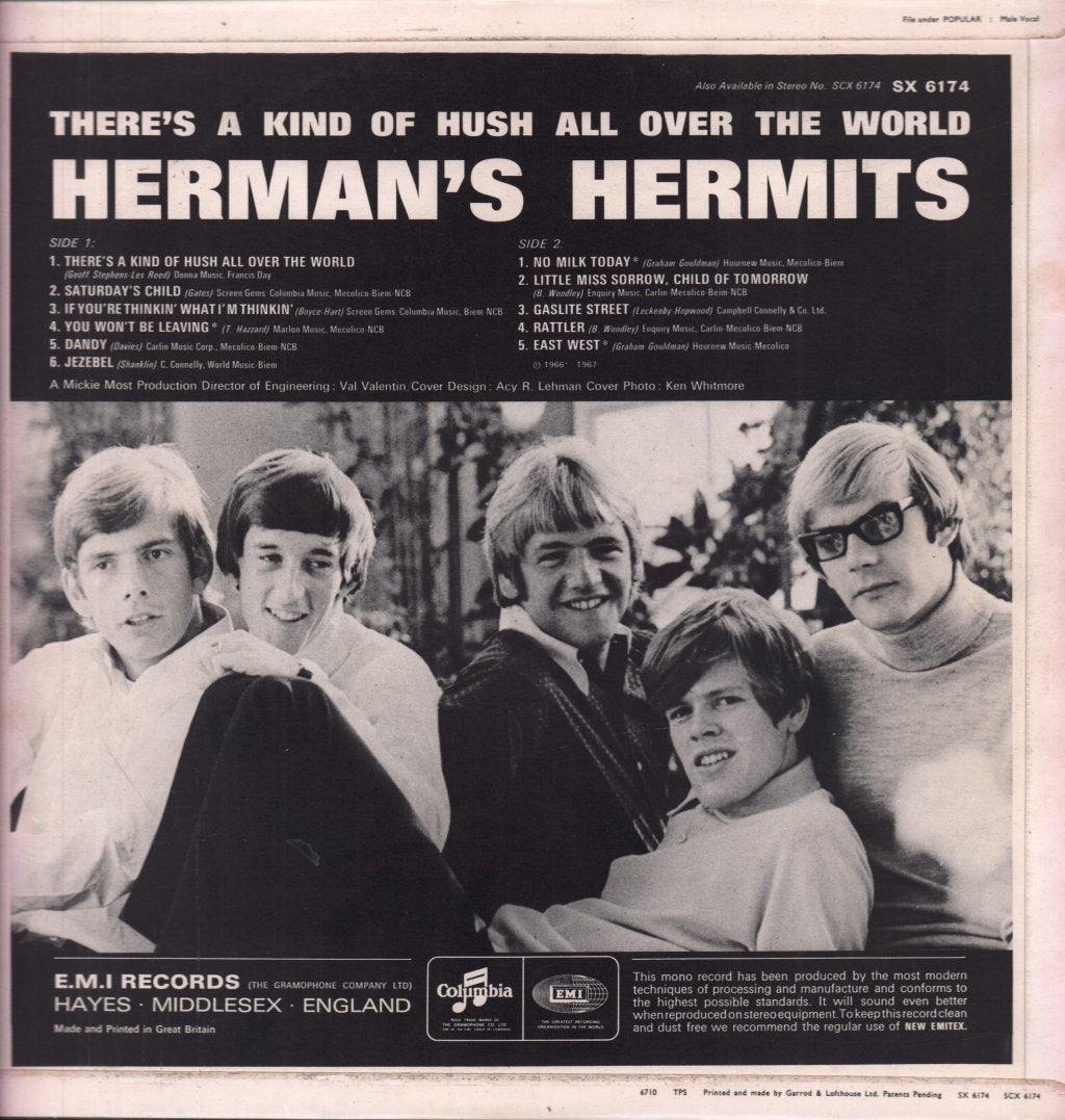 Herman's Hermits - There's A Kind Of Hush All Over The World - Lp