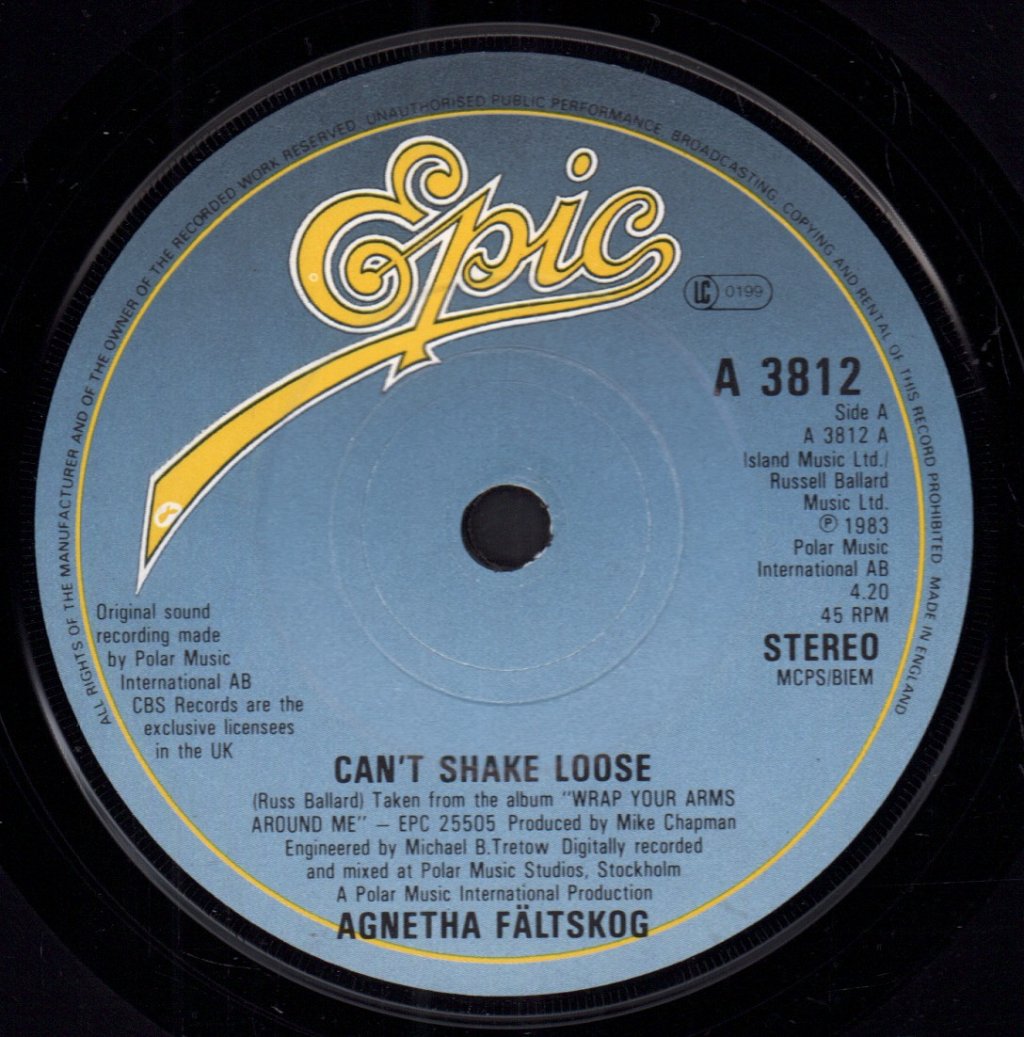 Agnetha Faltskog - Can't Shake Loose - 7 Inch