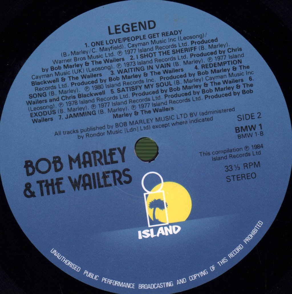 Bob Marley And The Wailers - Legend - Lp