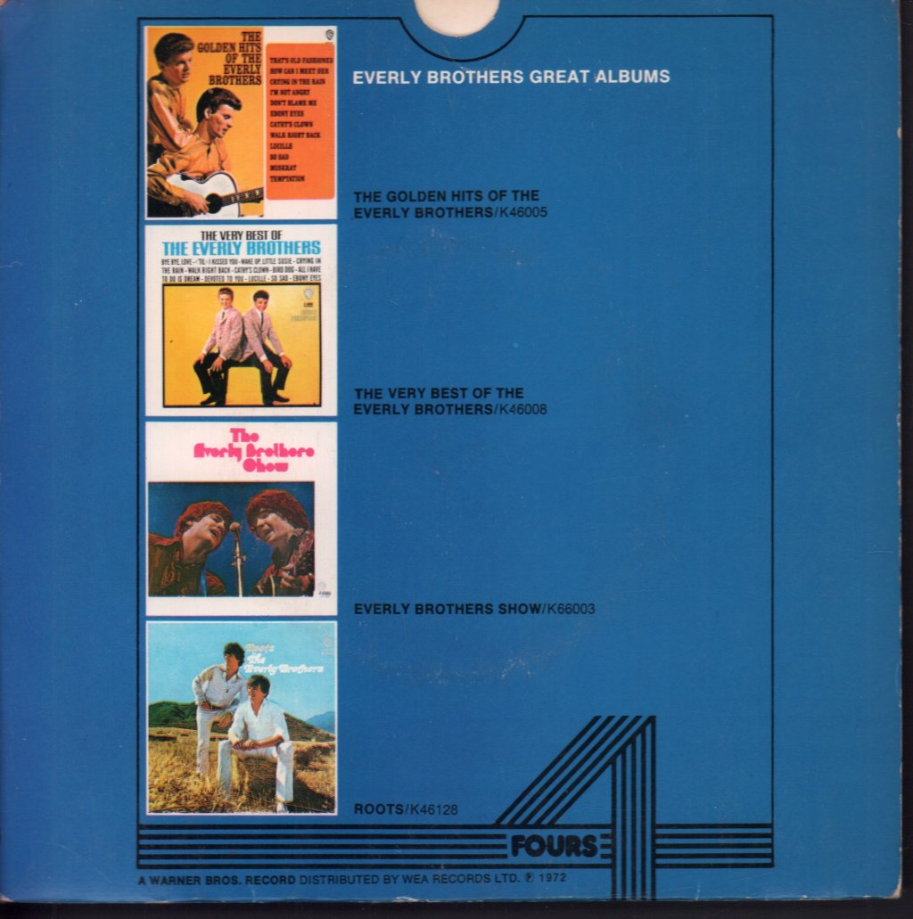 Everly Brothers - Fours EP - 7 Inch