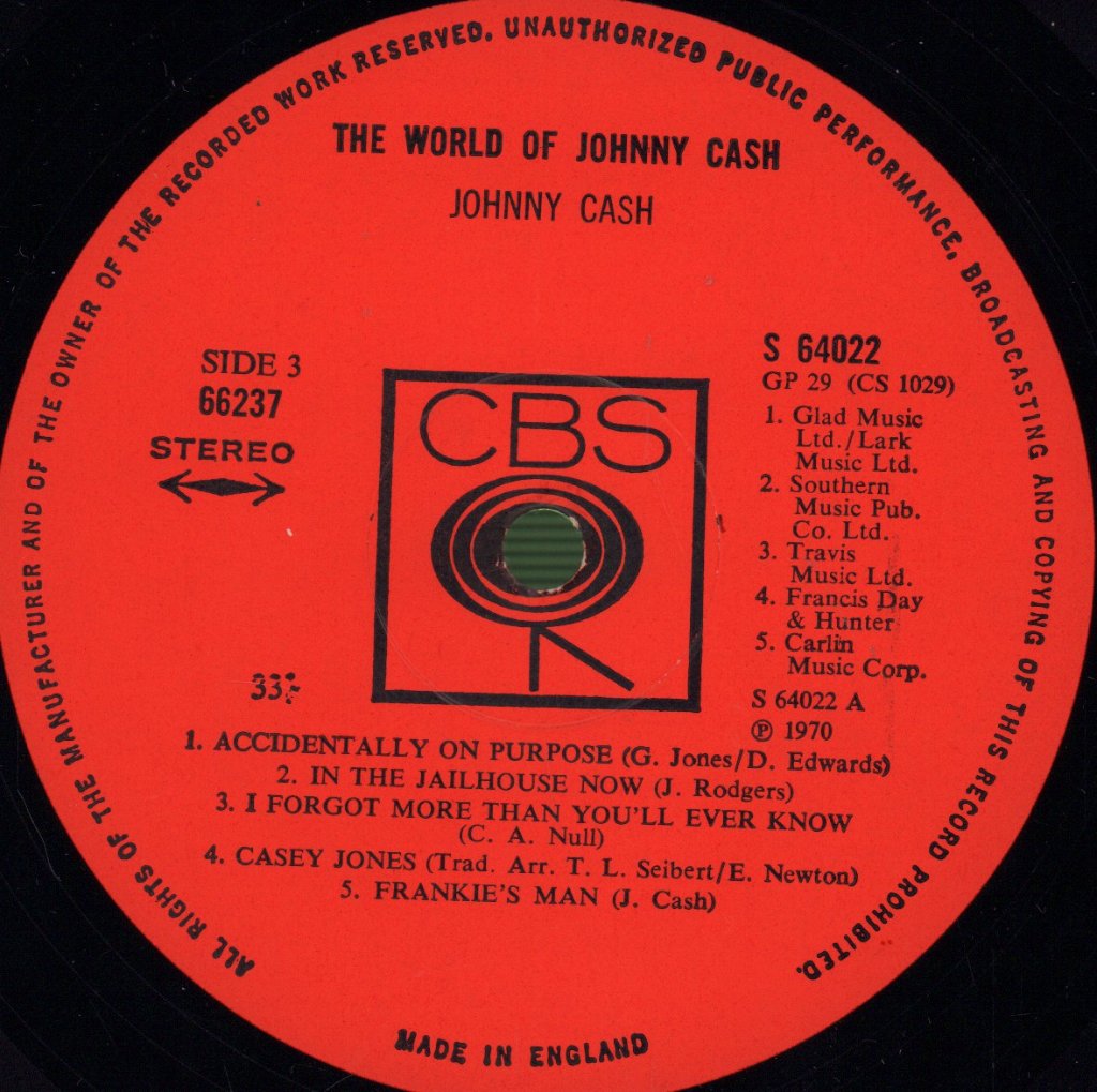 Johnny Cash - World Of Johnny Cash - Double Lp