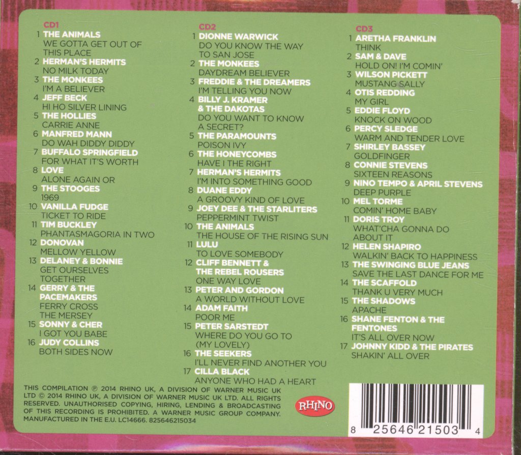 Various Artists - Massive Hits - Sixties - Triple Cd