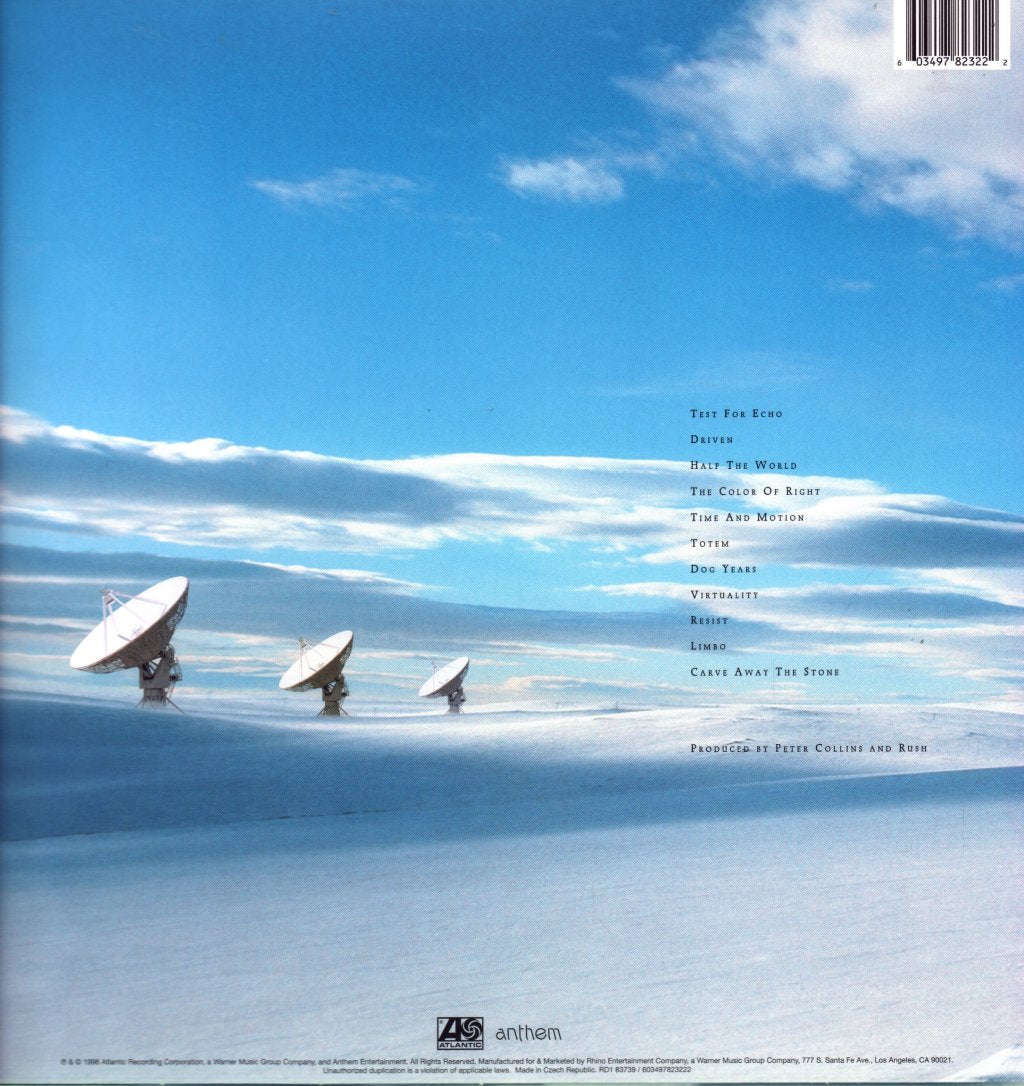 Rush - Test For Echo - Lp