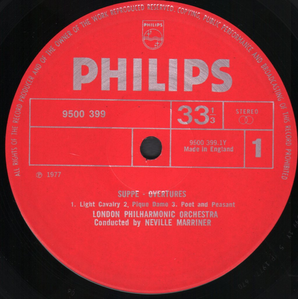 Neville Marriner / London Philharmonic Orchestra - Suppe - Famous Overtures - Lp