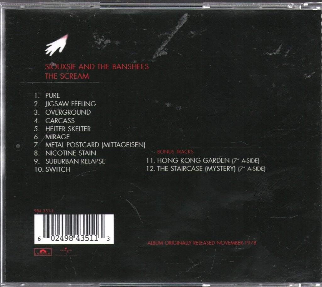 Siouxsie & The Banshees - Scream - Cd