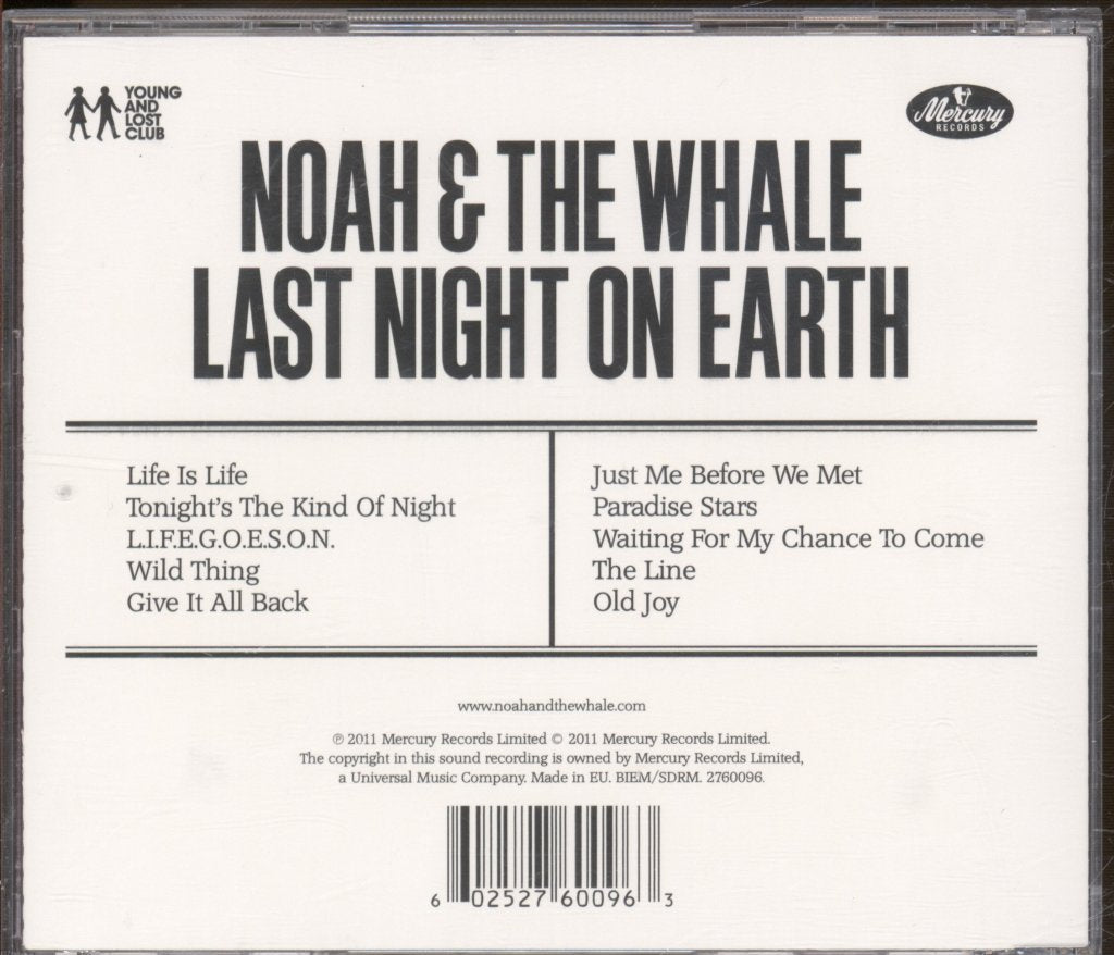Noah And The Whale - Last Night On Earth - Cd