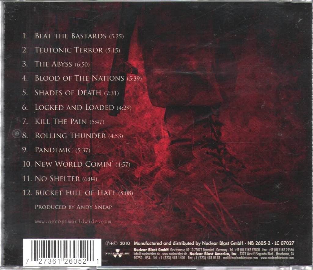 Accept - Blood Of The Nations - Cd