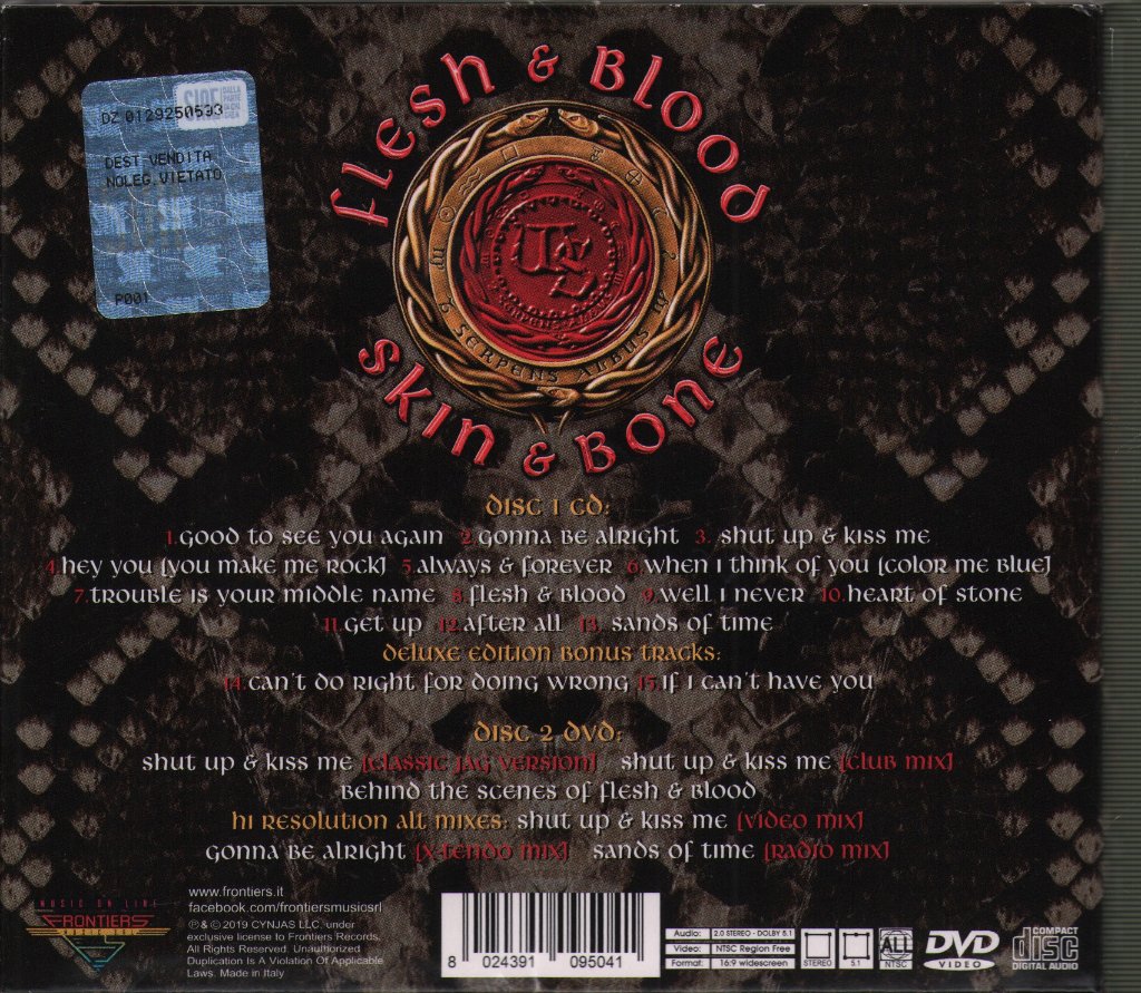 Whitesnake - Flesh & Blood - Cd/Dvd