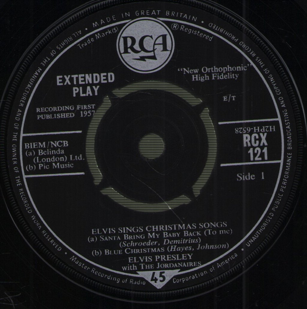 Elvis Presley - Elvis Sings Christmas Songs - 7 Inch
