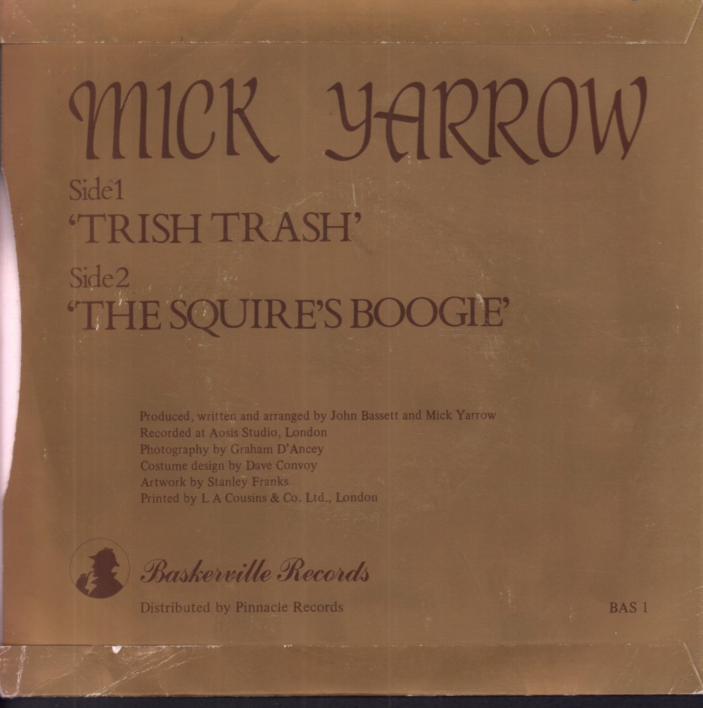 Mick Yarrow - Trish Trash - 7 Inch