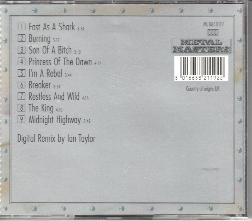 Accept - Hungry Years - Cd