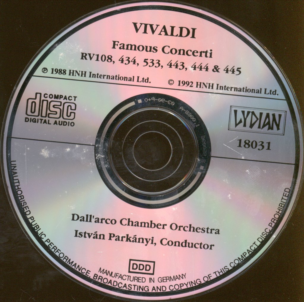 Dall' Arco Chamber Orchestra, István Párkányi - Vivaldi - Famous Flute Concerti - Cd