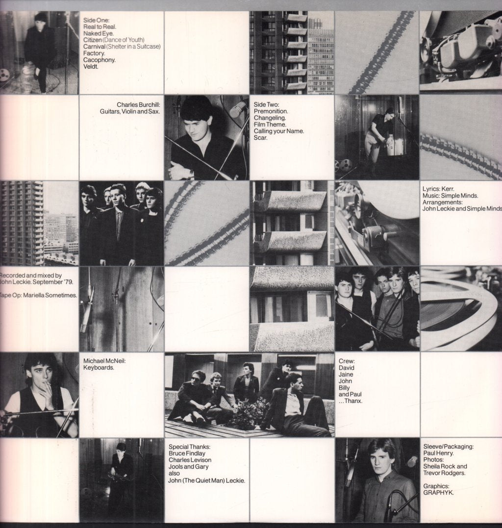 Simple Minds - Real To Real Cacophony - Lp