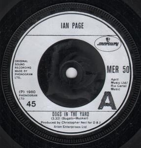 Ian Page - Dogs In The Yard - 7 Inch