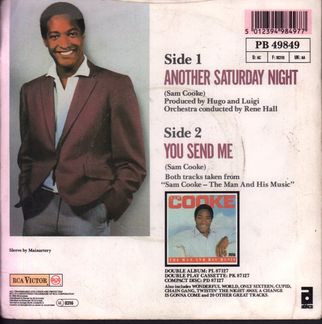 Sam Cooke - Another Saturday Night - 7 Inch
