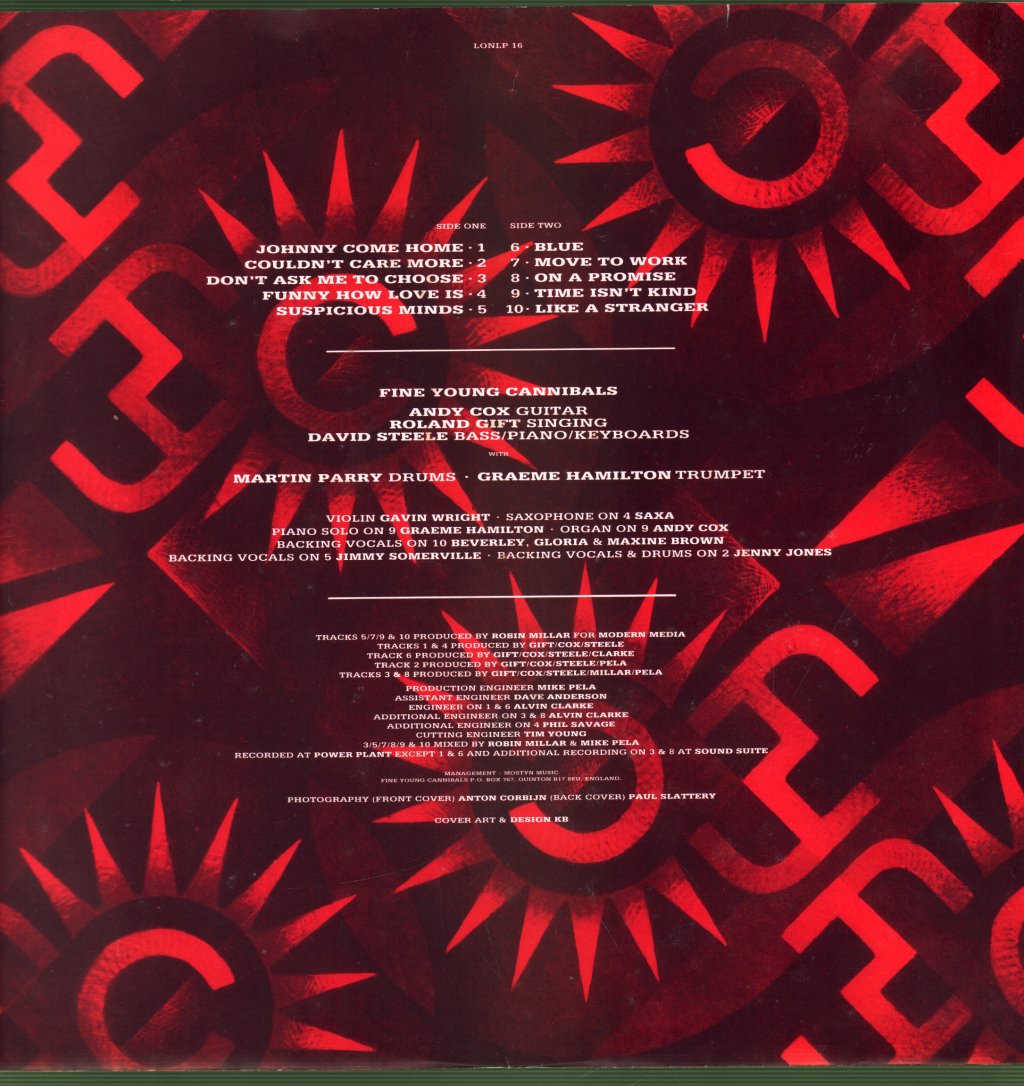 Fine Young Cannibals - Fine Young Cannibals - Lp