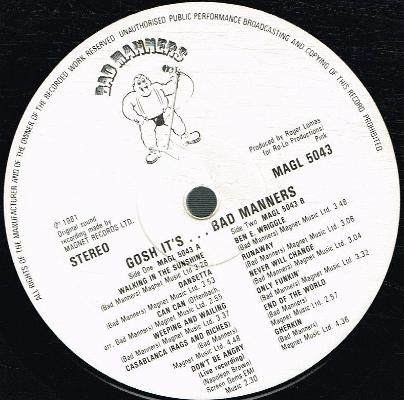 Bad Manners - Gosh It's - Lp