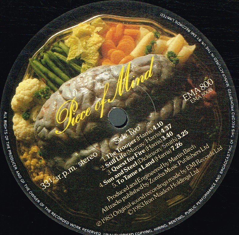 Iron Maiden - Piece Of Mind - Lp