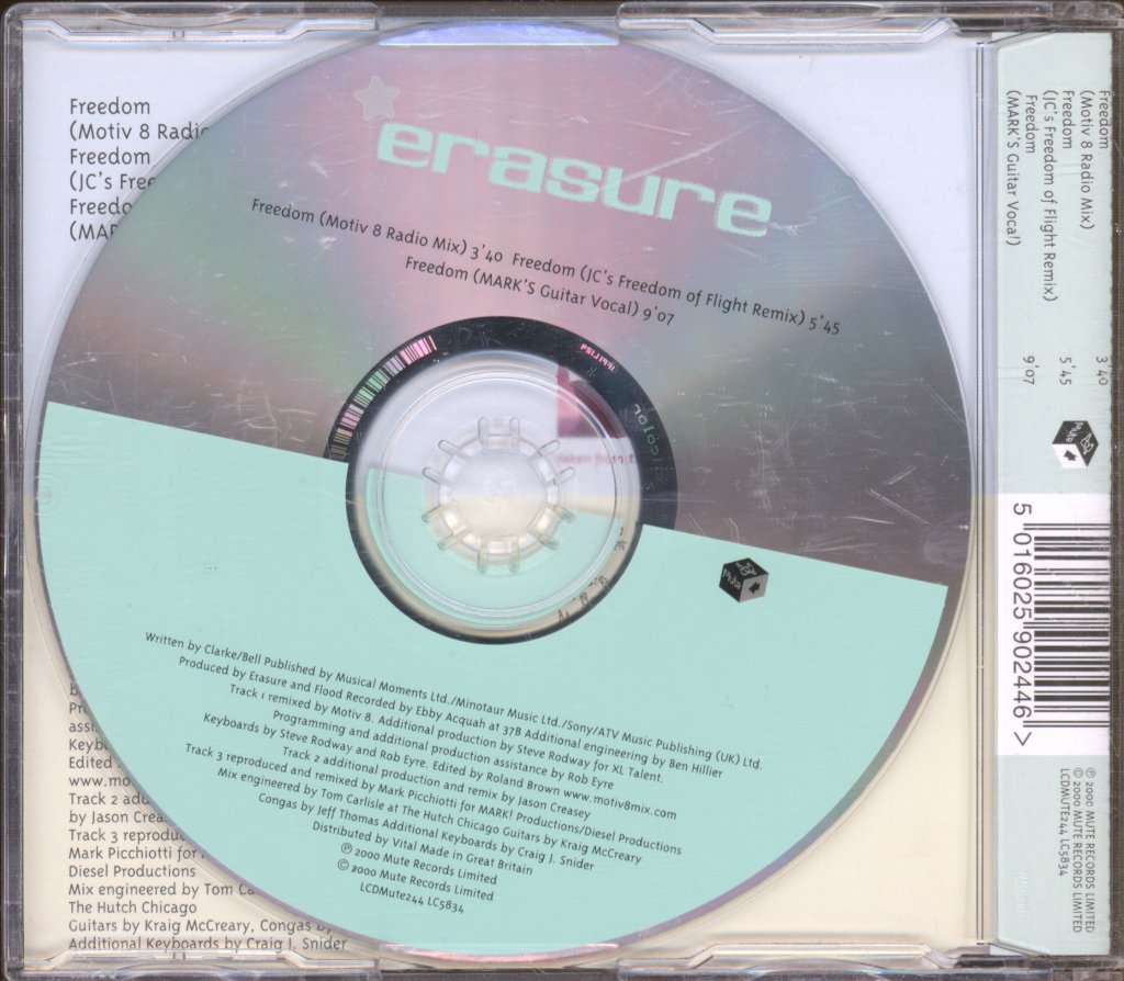 Erasure - Freedom (Remixes) - Cd