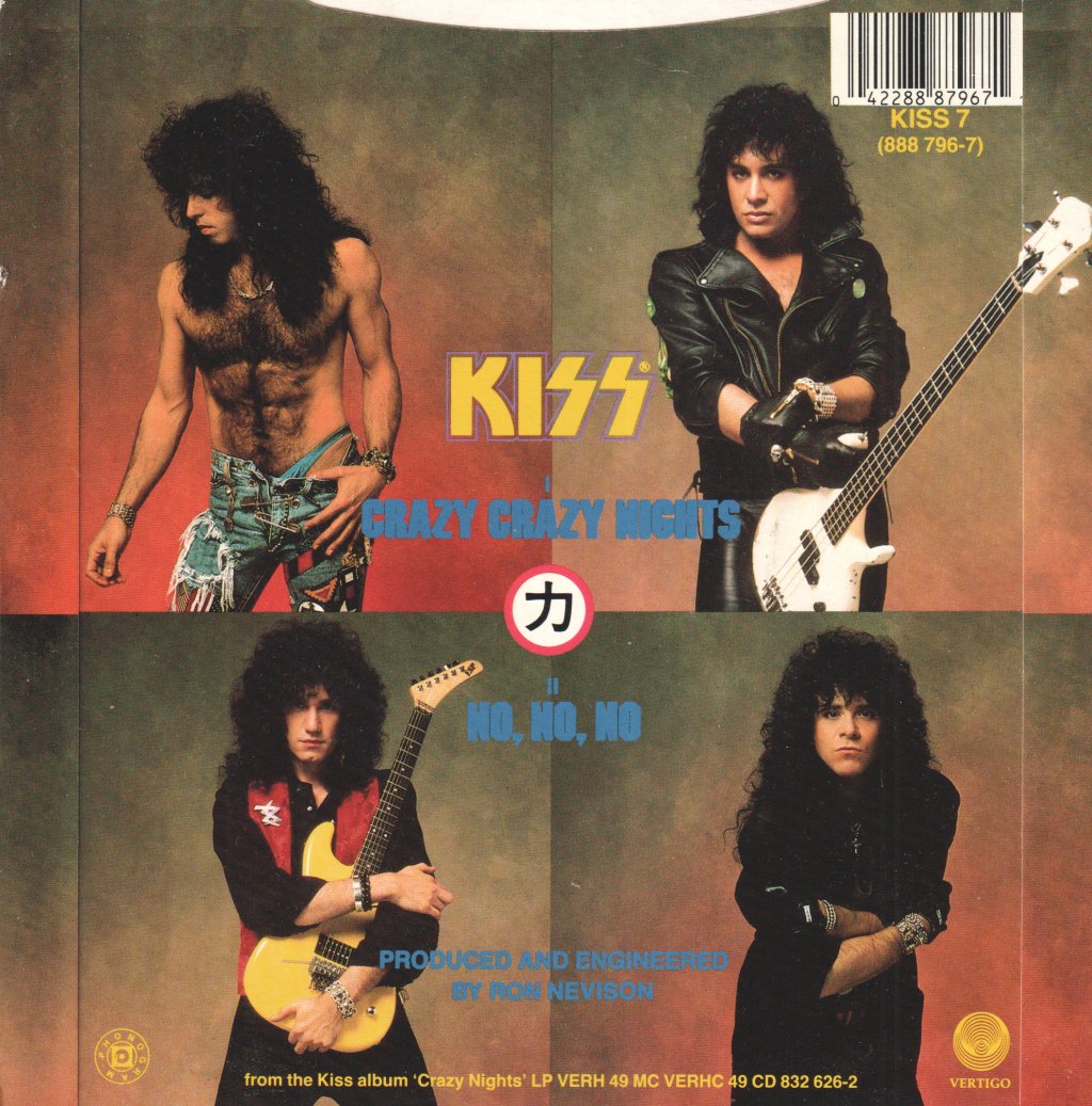Kiss - Crazy Crazy Nights - 7 Inch