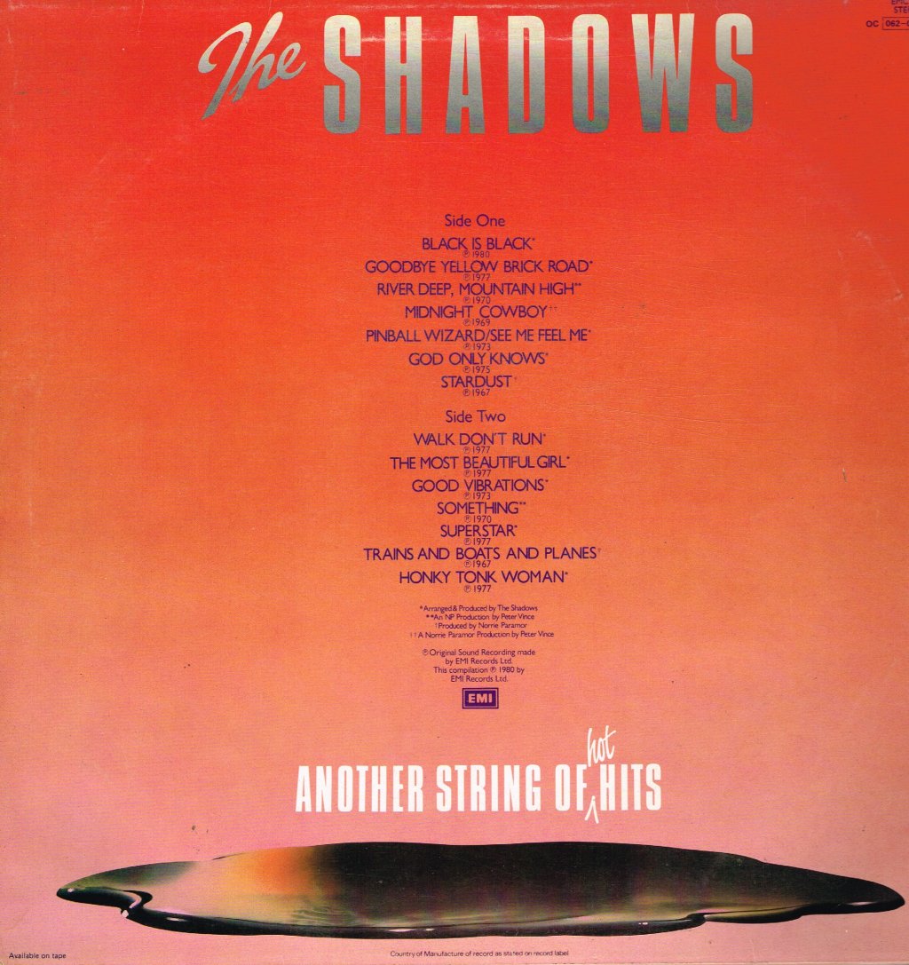 Shadows - Another String Of Hot Hits - Lp
