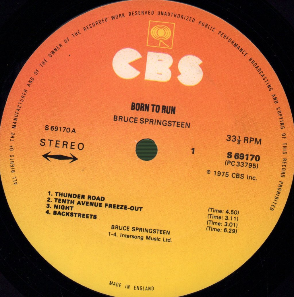 Bruce Springsteen - Born To Run - Lp