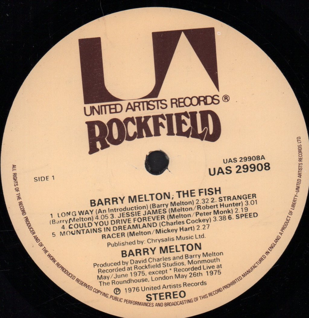 Barry Melton - Barry Melton...the Fish - Lp