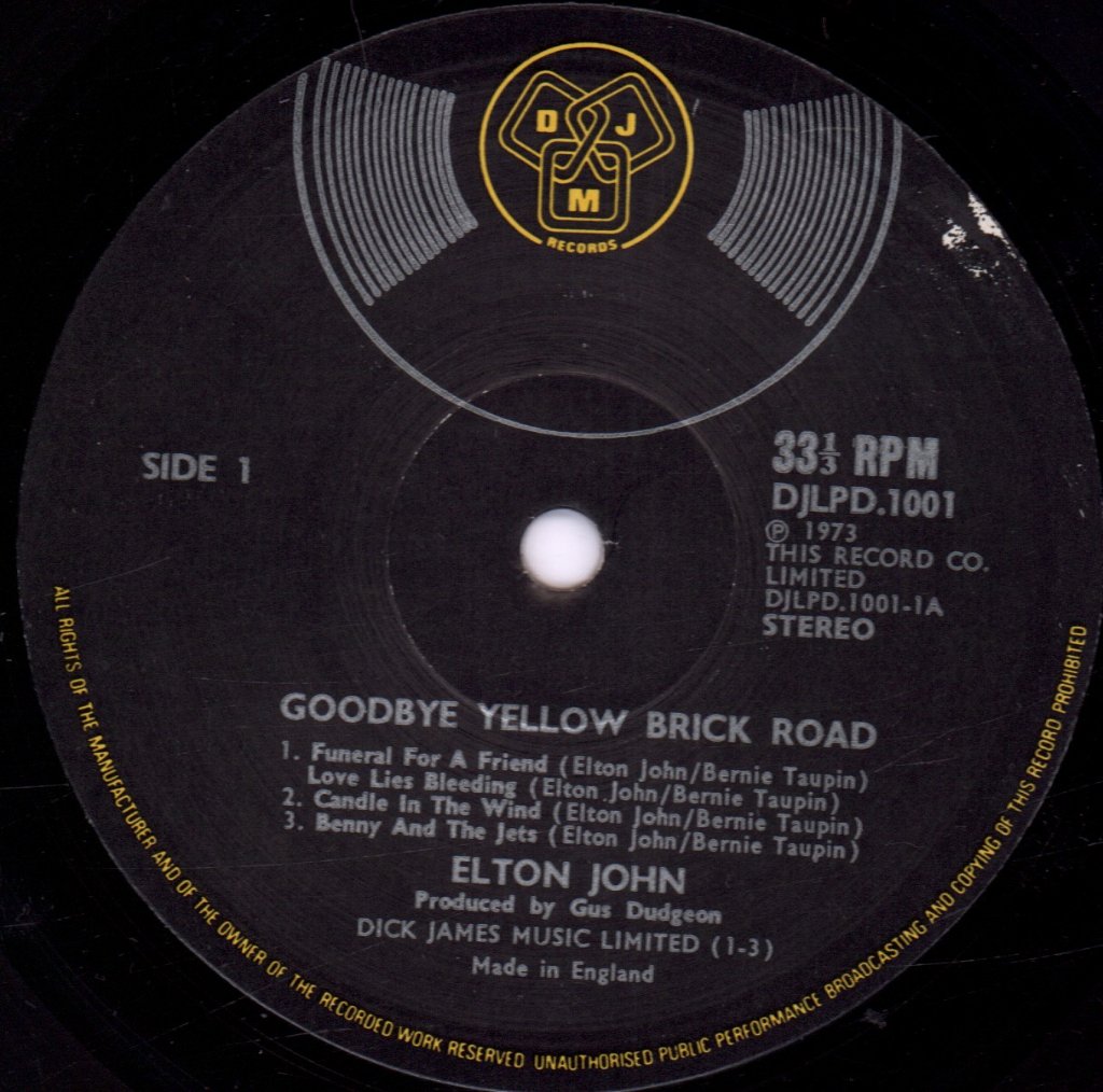 Elton John - Goodbye Yellow Brick Road - Double Lp