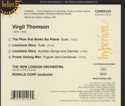 New London Orchestra, Ronald Corp - Virgil Thomson - Louisiana Story • The Plow That Broke The Plains - Cd