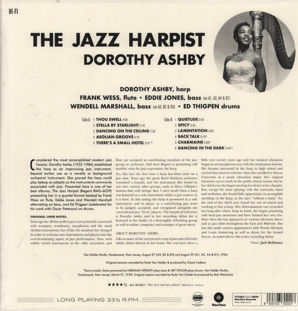 Dorothy Ashby - The Jazz Harpist - Lp