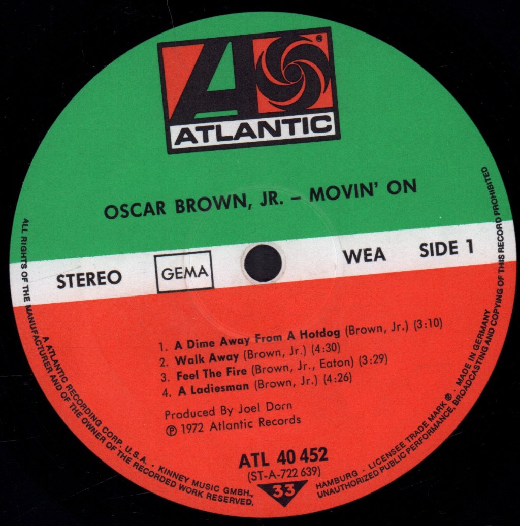 Oscar Brown Jr. - Movin' On - Lp