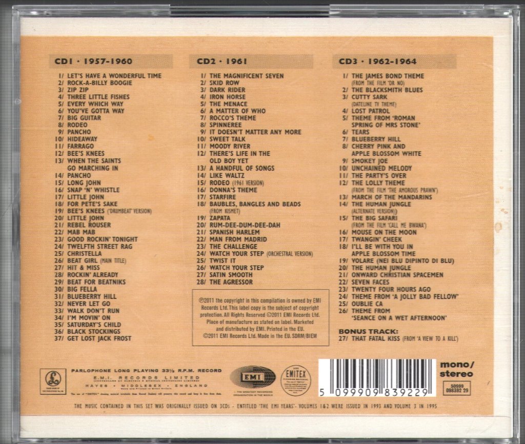 John Barry - Bee's Knees (The EMI Years 1957-1964) - Cd Set