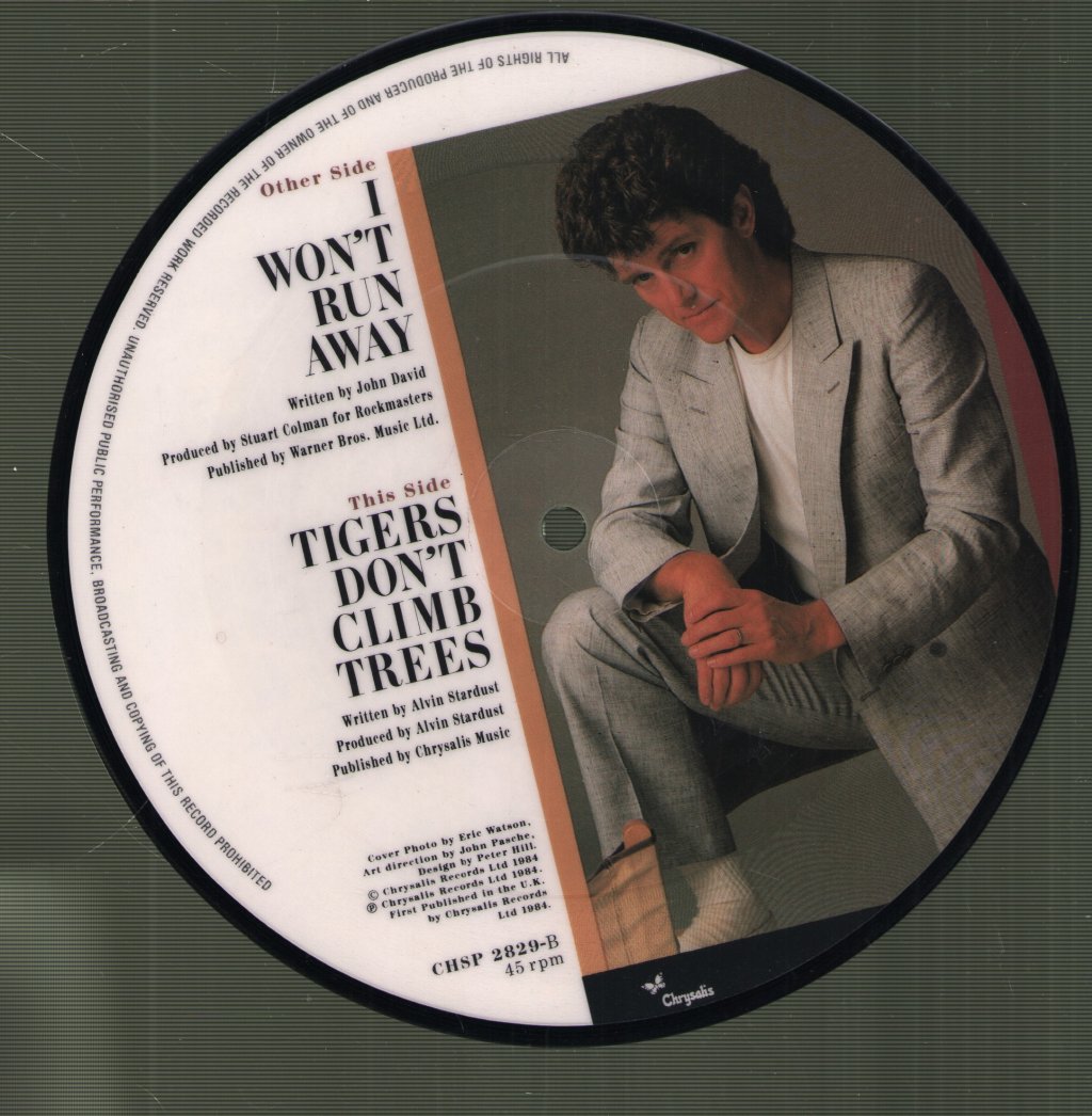 Alvin Stardust - I Won't Run Away - 7 Inch