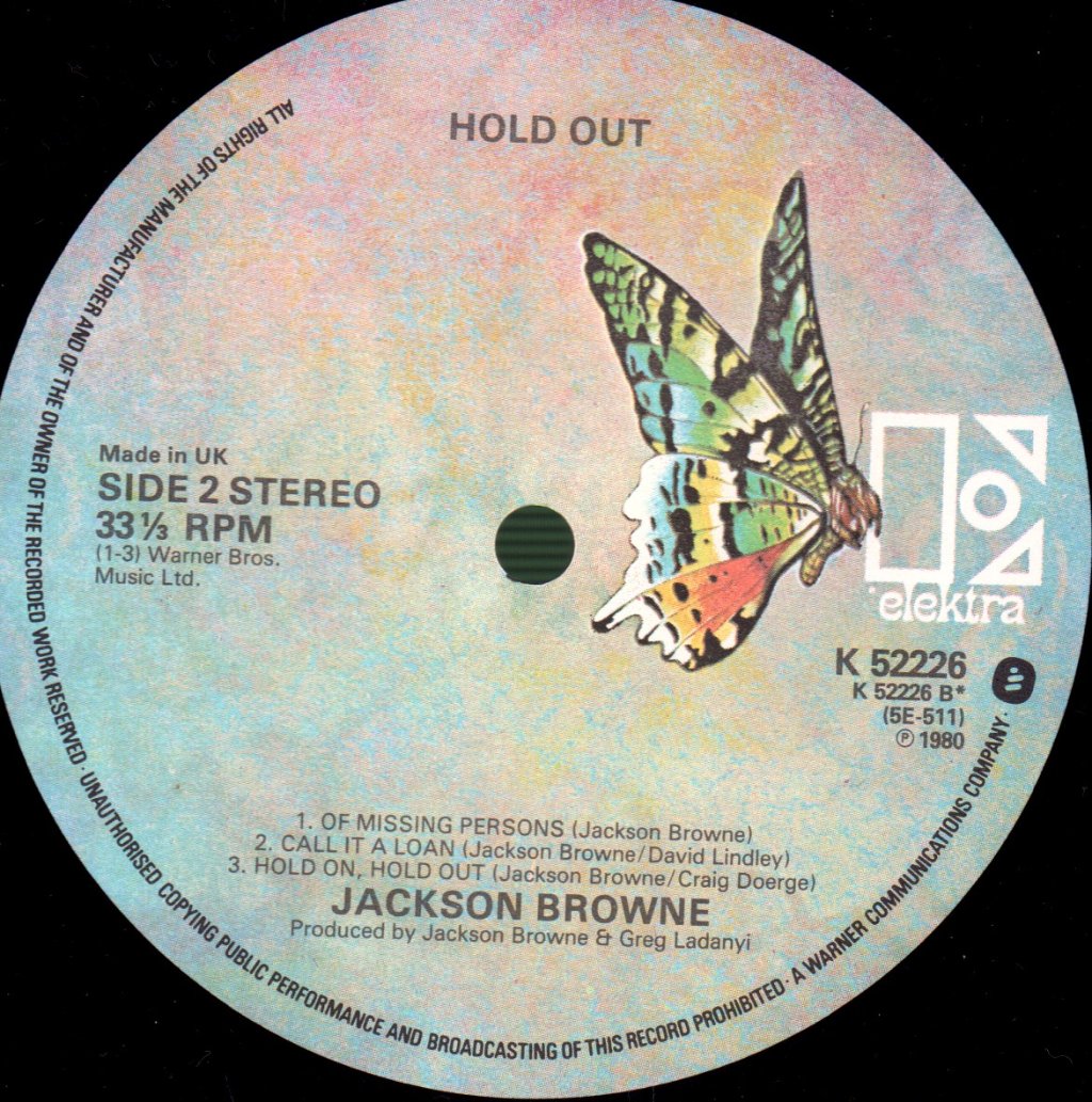 Jackson Browne - Hold Out - Lp
