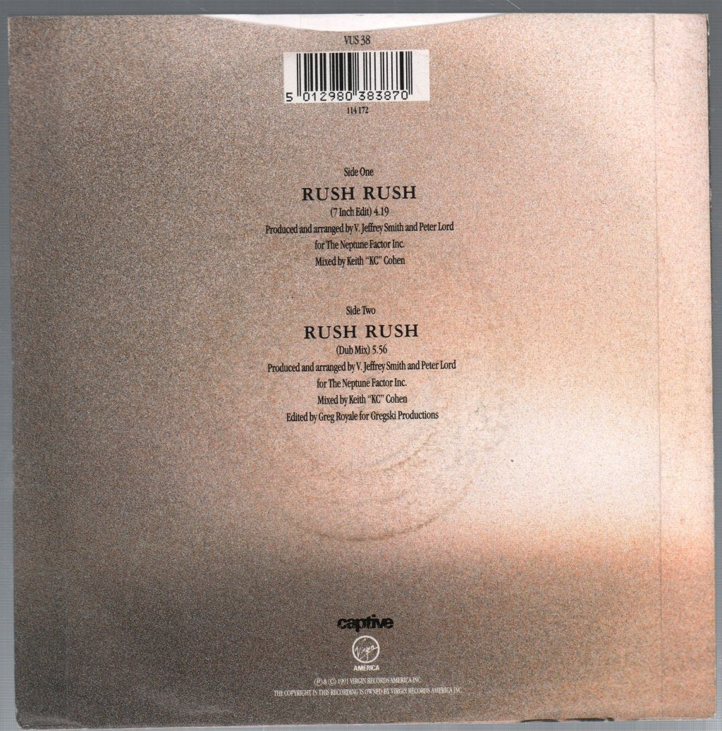 Paula Abdul - Rush Rush - 7 Inch